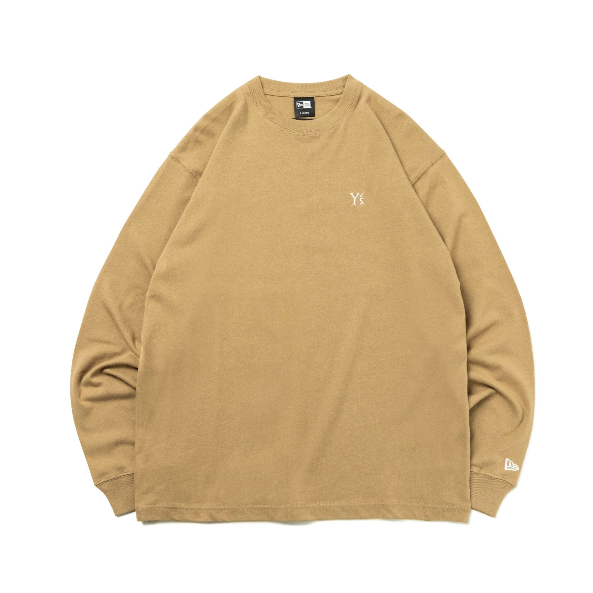 長袖 コットン Tシャツ Y's FW22 ベージュ レギュラーフィット