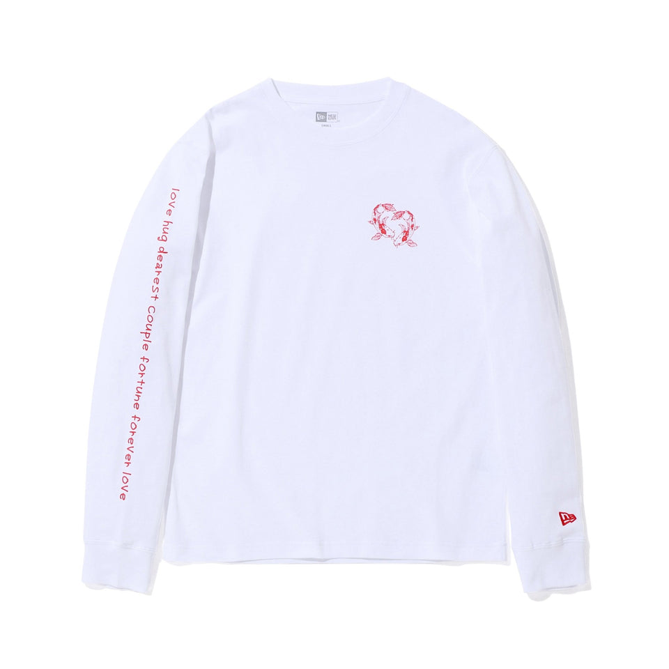 長袖 コットンTシャツ 古川優香 Yuka Furukawa 鯉 ホワイト レギュラーフィット - 12897650-S | NEW ERA ニューエラ公式オンラインストア