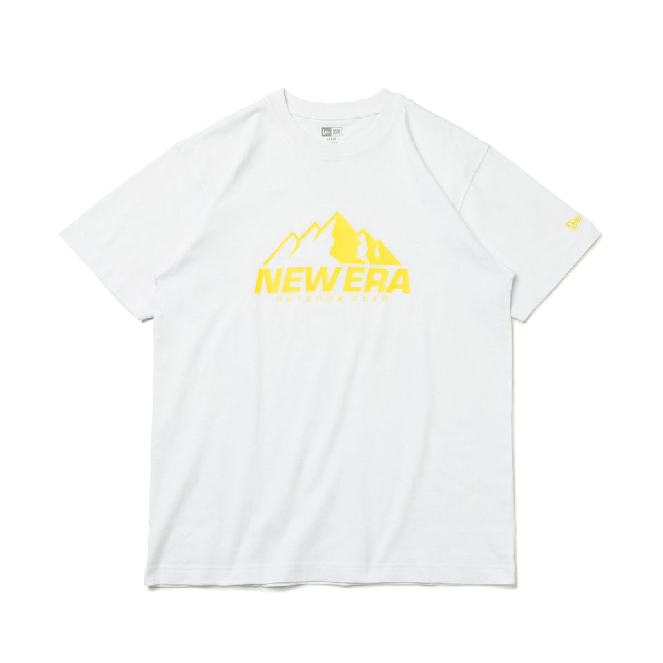 半袖 USコットン Tシャツ NEW ERA Outdoor Gear Logo ホワイト