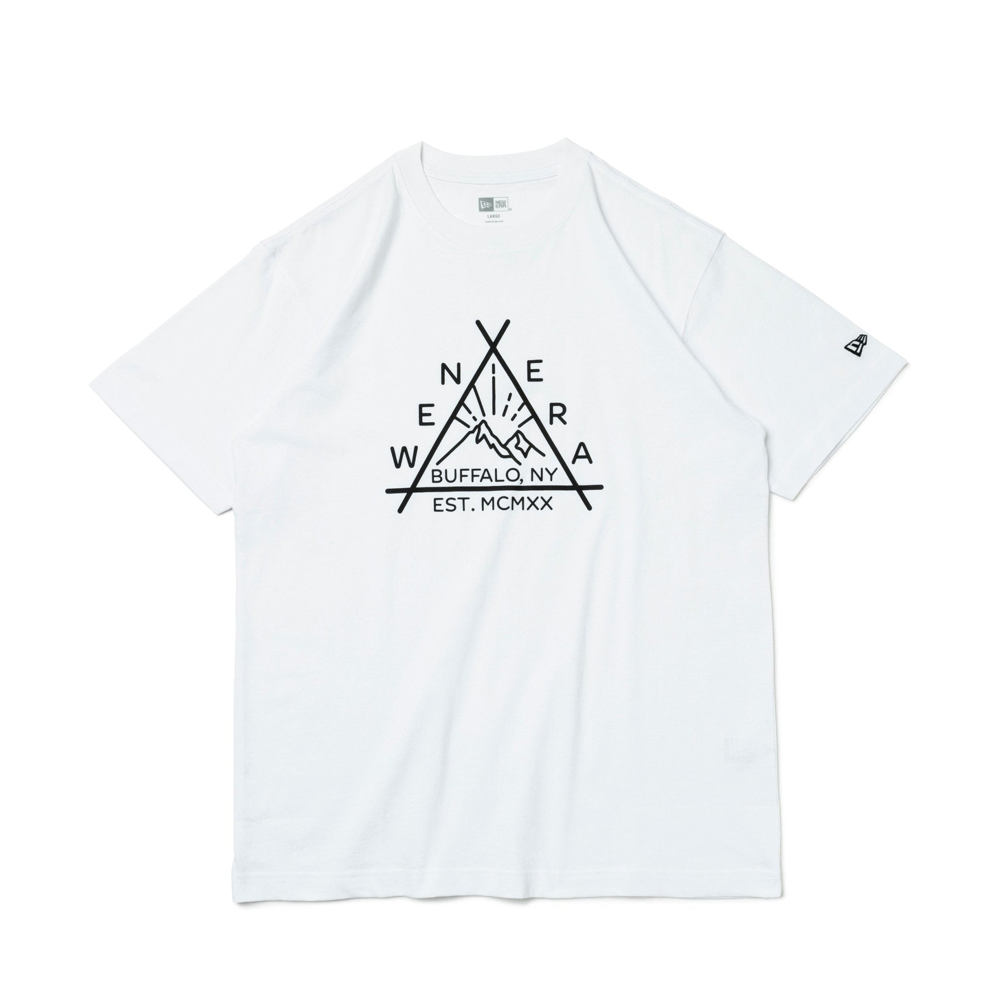 半袖 USコットン Tシャツ Triangle Sunrise Logo ホワイト レギュラー