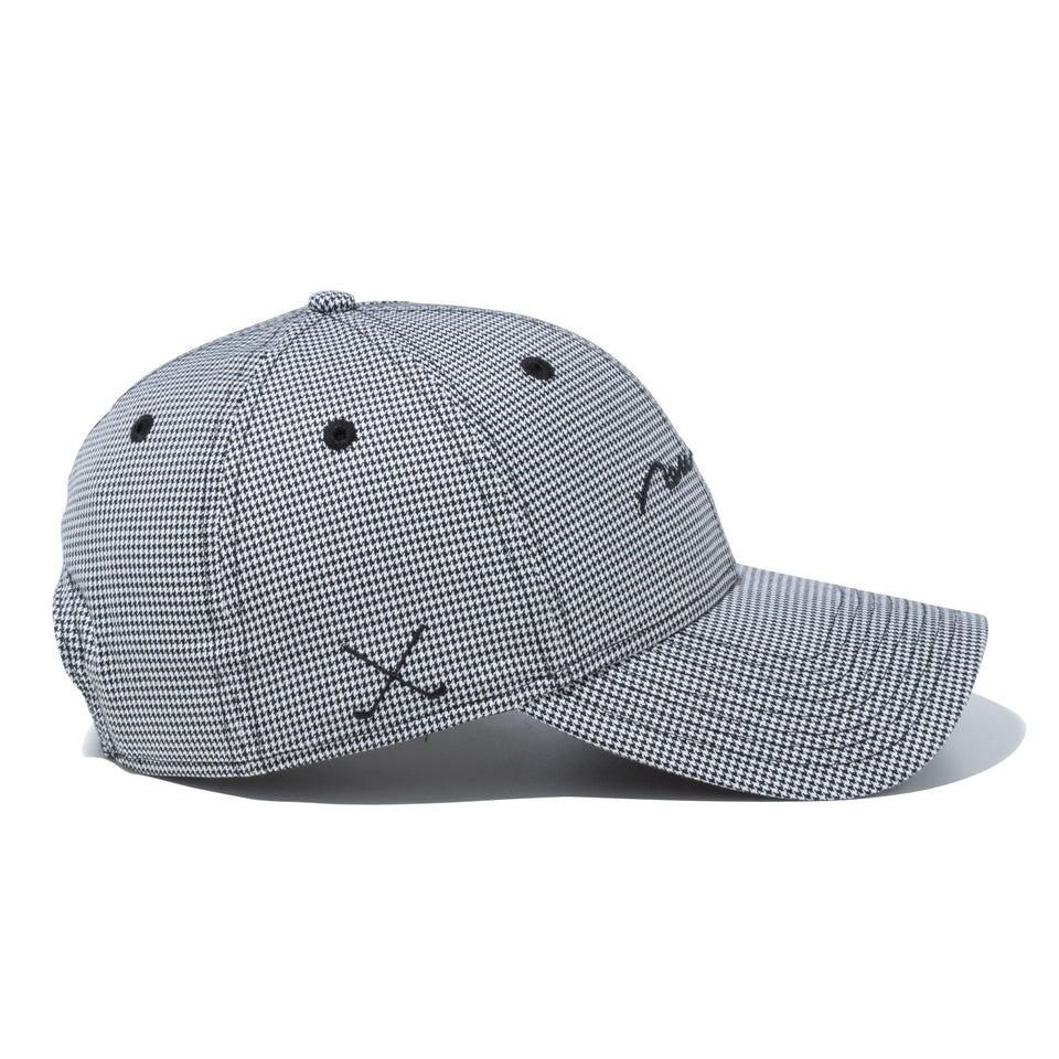 【ゴルフ】WOMEN'S 9FORTY ロングバイザー Houndstooth ハウンズトゥース スクリプトロゴ ブラック - 13517807-OSFM | NEW ERA ニューエラ公式オンラインストア