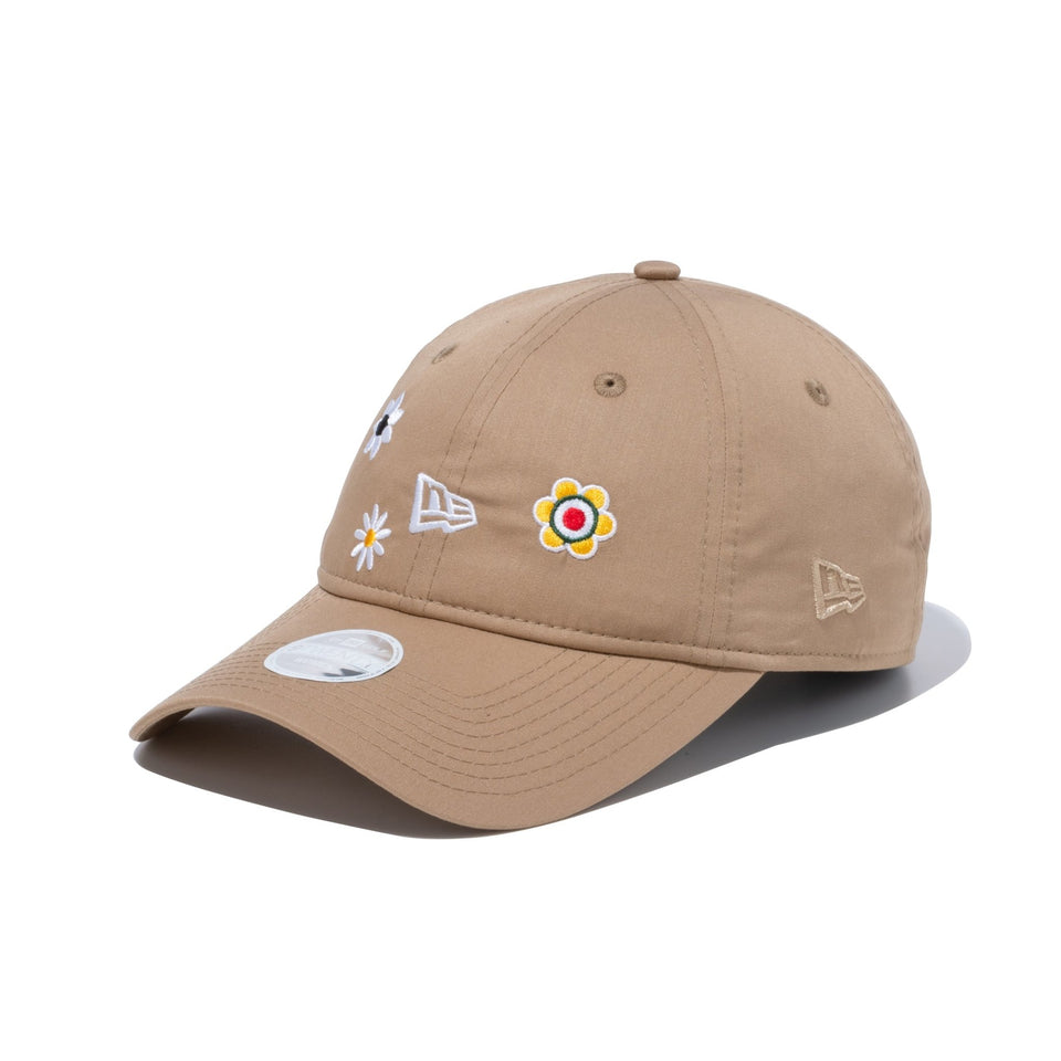 【ゴルフ】WOMEN'S 9TWENTY ロングバイザー CORDURA (made with COOLMAX fabric) コーデュラ フラッグロゴ カーキ - 13517826-OSFM | NEW ERA ニューエラ公式オンラインストア