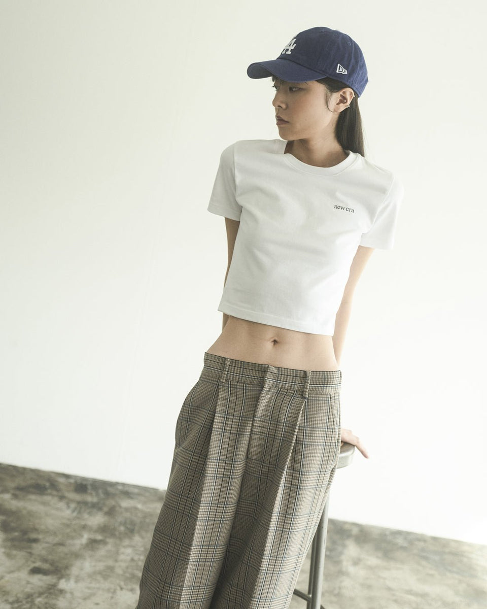 WOMEN'S 半袖 ミニ コットン Tシャツ NEW ERA ロゴ ホワイト - 13516696-S | NEW ERA ニューエラ公式オンラインストア