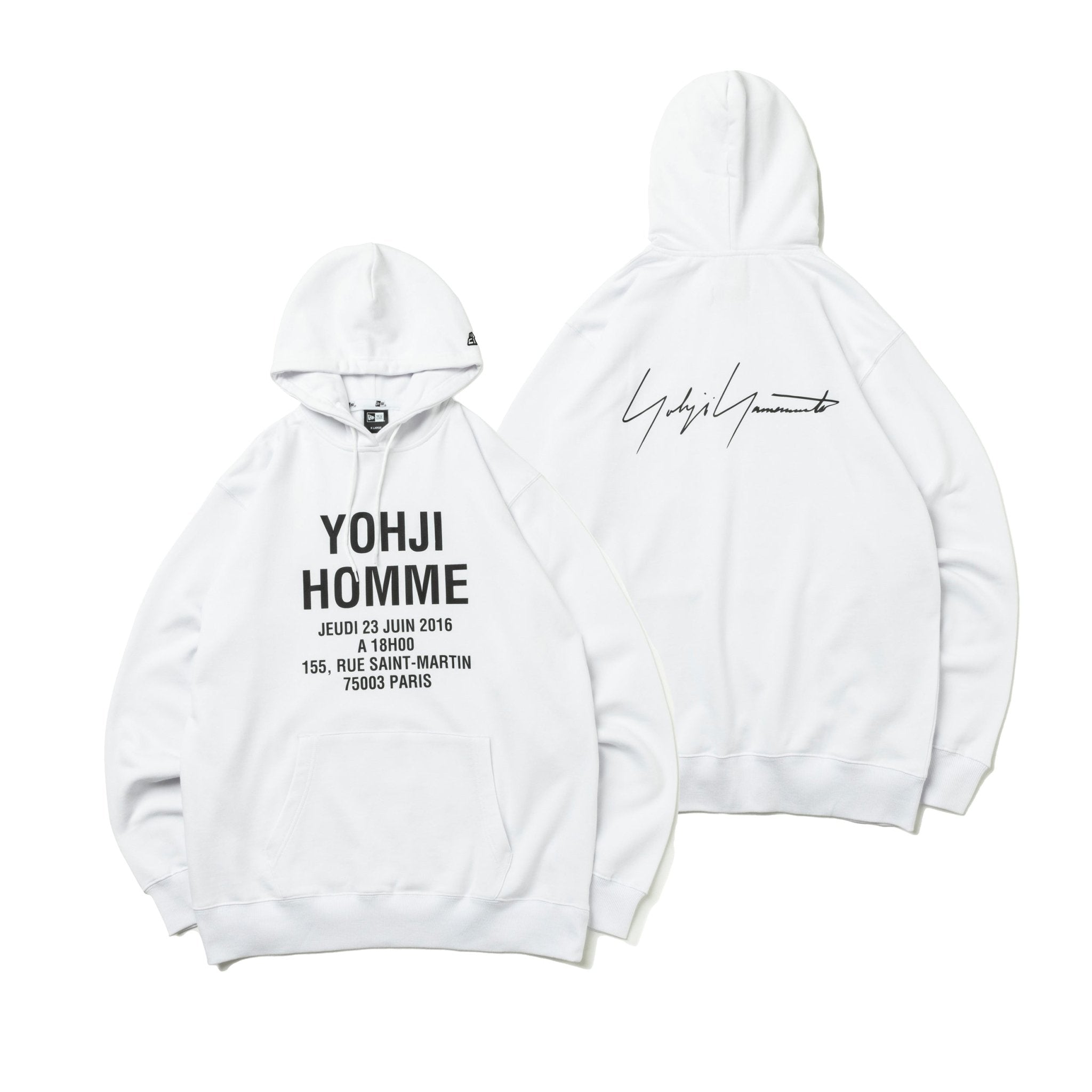 全品無料限定Yohji Yamamoto SS23 アドレスロゴ ホワイトNEWERA トップス