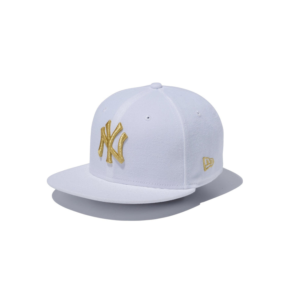 Youth 9FIFTY ニューヨーク・ヤンキース ホワイト × ゴールド