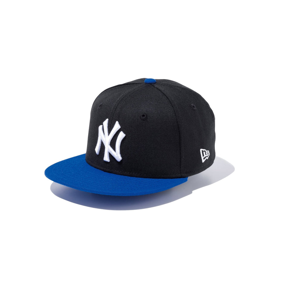 Youth 9FIFTY ニューヨーク・ヤンキース ブラック × ホワイト ブライトロイヤルバイザー - 12492768-OSFA | NEW ERA ニューエラ公式オンラインストア