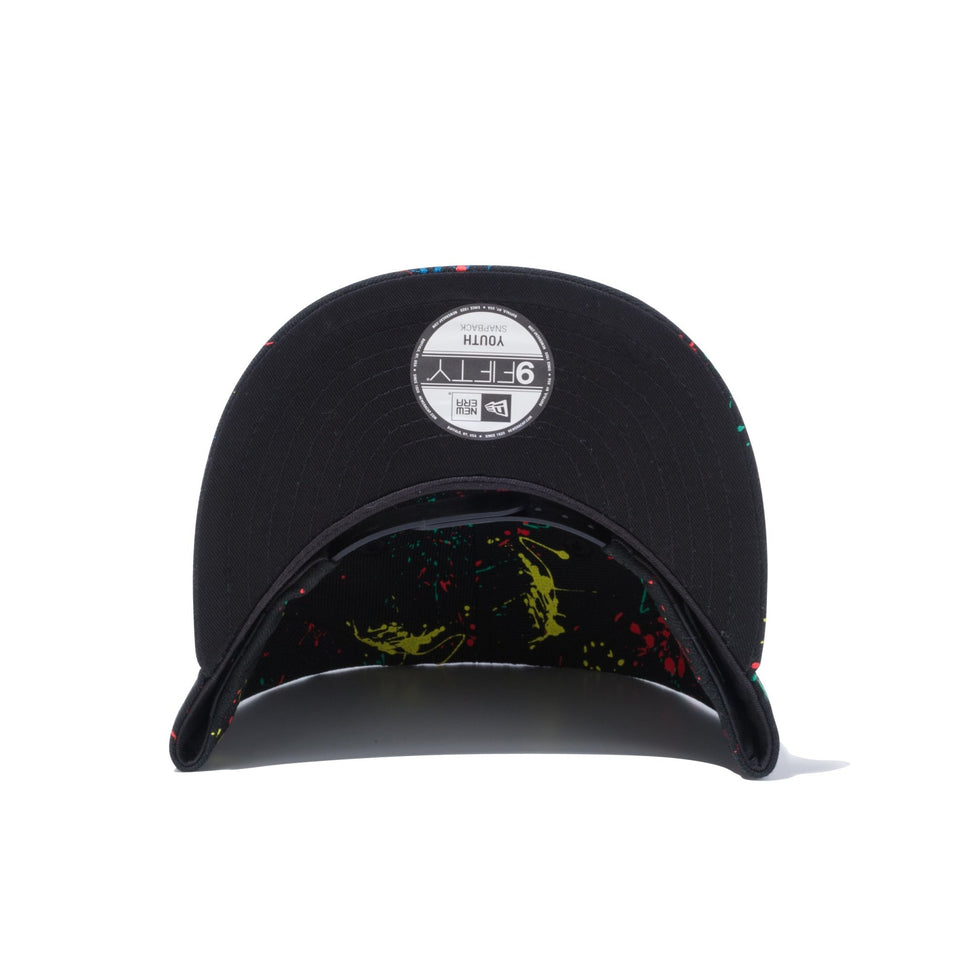 Youth 9FIFTY ニューヨーク・ヤンキース スプラッシュペイント ブラック - 12540984-YTH | NEW ERA ニューエラ公式オンラインストア