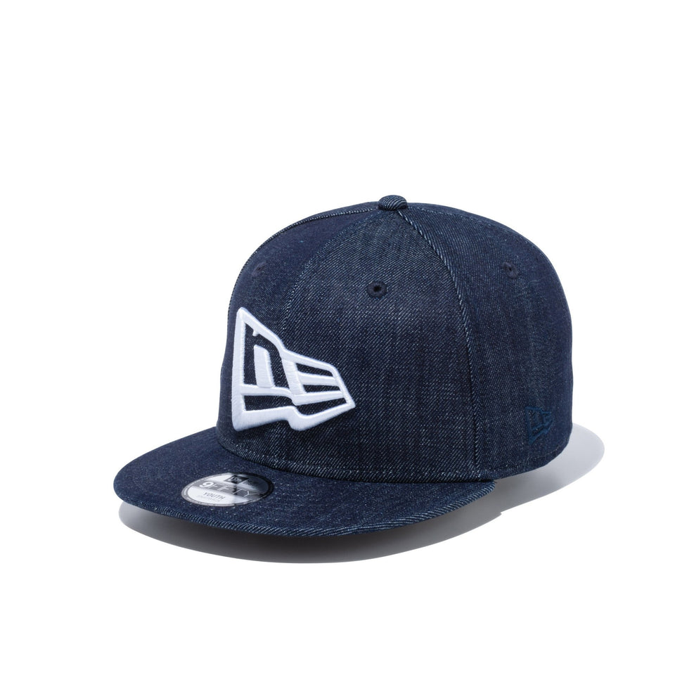 Youth 9FIFTY ビッグフラッグロゴ ウォッシュドデニム - 13058804-YTH | NEW ERA ニューエラ公式オンラインストア