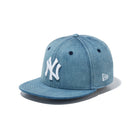 Youth 9FIFTY Denim ニューヨーク・ヤンキース ウォッシュドデニム × スノーホワイト - 13517631-YTH | NEW ERA ニューエラ公式オンラインストア