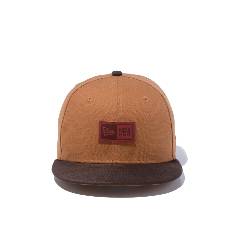 Youth 9FIFTY Hunting ハンティング レザーパッチ ダックタン ブラウン