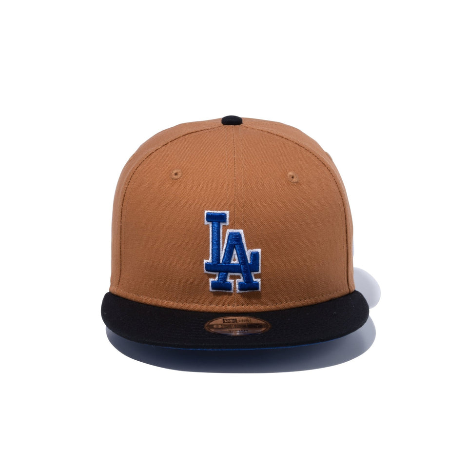 Youth 9FIFTY MLB Duck Canvas ダックキャンバス ロサンゼルス・ドジャース ライトブロンズ ブラックバイザー - 13762766-YTH | NEW ERA ニューエラ公式オンラインストア