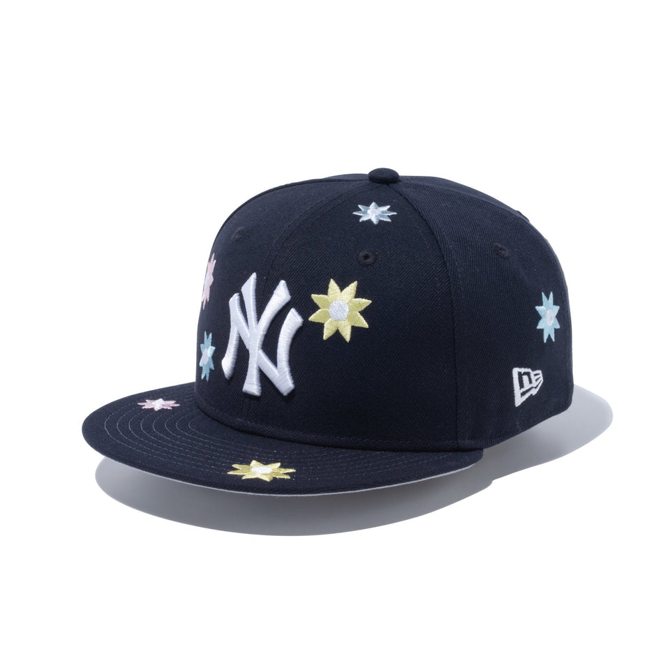 Youth 9FIFTY MLB Flower Embroidery ニューヨーク・ヤンキース 