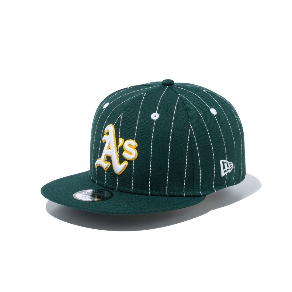 Youth 9FIFTY MLB Pinstripe オークランド・アスレチックス ダーク