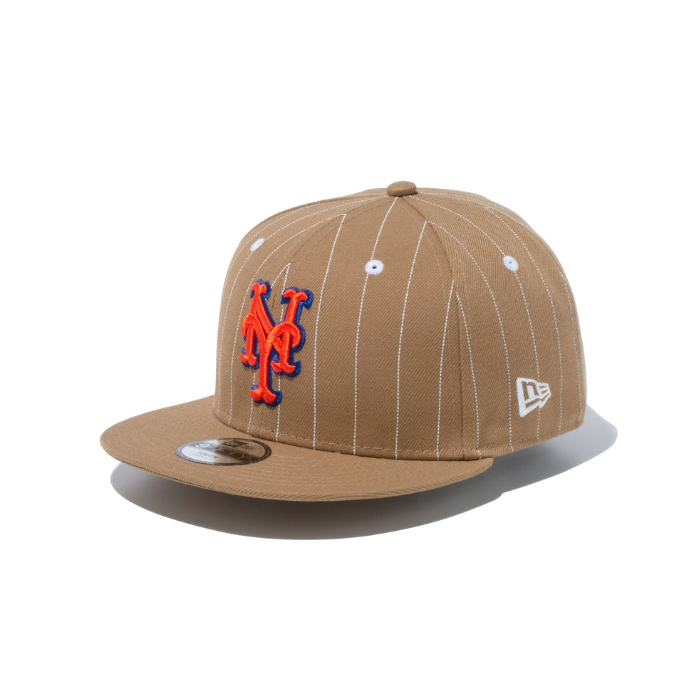 Youth 9FIFTY MLB Pinstripe ニューヨーク・メッツ カーキ