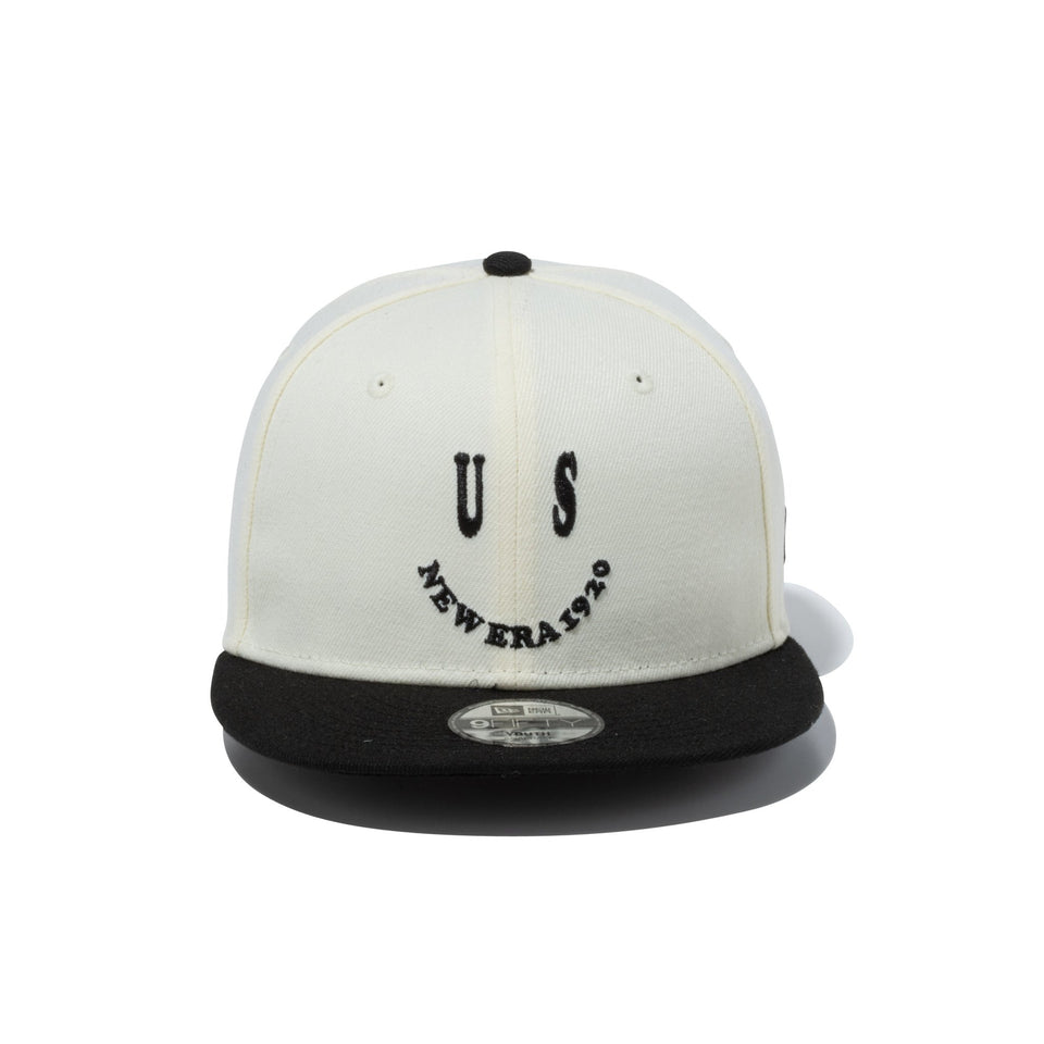 Youth 9FIFTY Smile US NEW ERA 1920 クロームホワイト ブラック