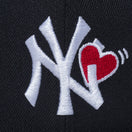 Youth 9FIFTY With Heart ニューヨーク・ヤンキース ブラック - 13327489-YTH | NEW ERA ニューエラ公式オンラインストア