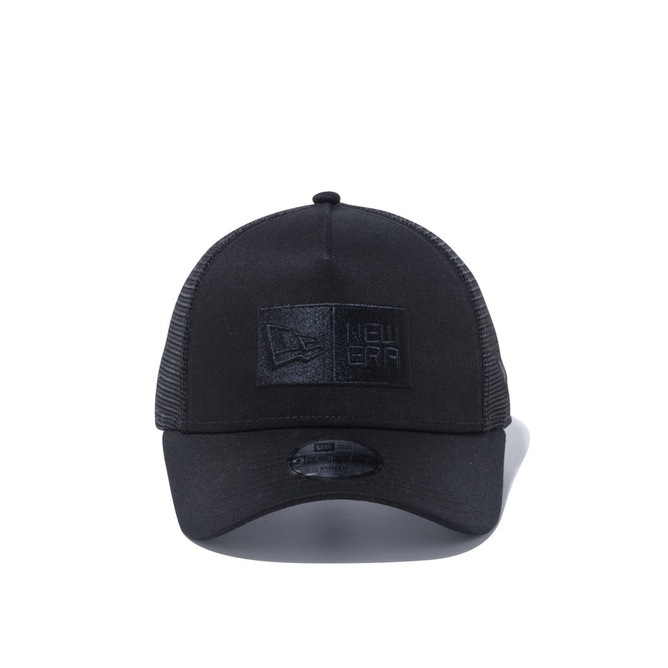 Youth 9FORTY A-Frame トラッカー ボックスロゴ ブラック × ブラック - 13565777-YTH | NEW ERA ニューエラ公式オンラインストア