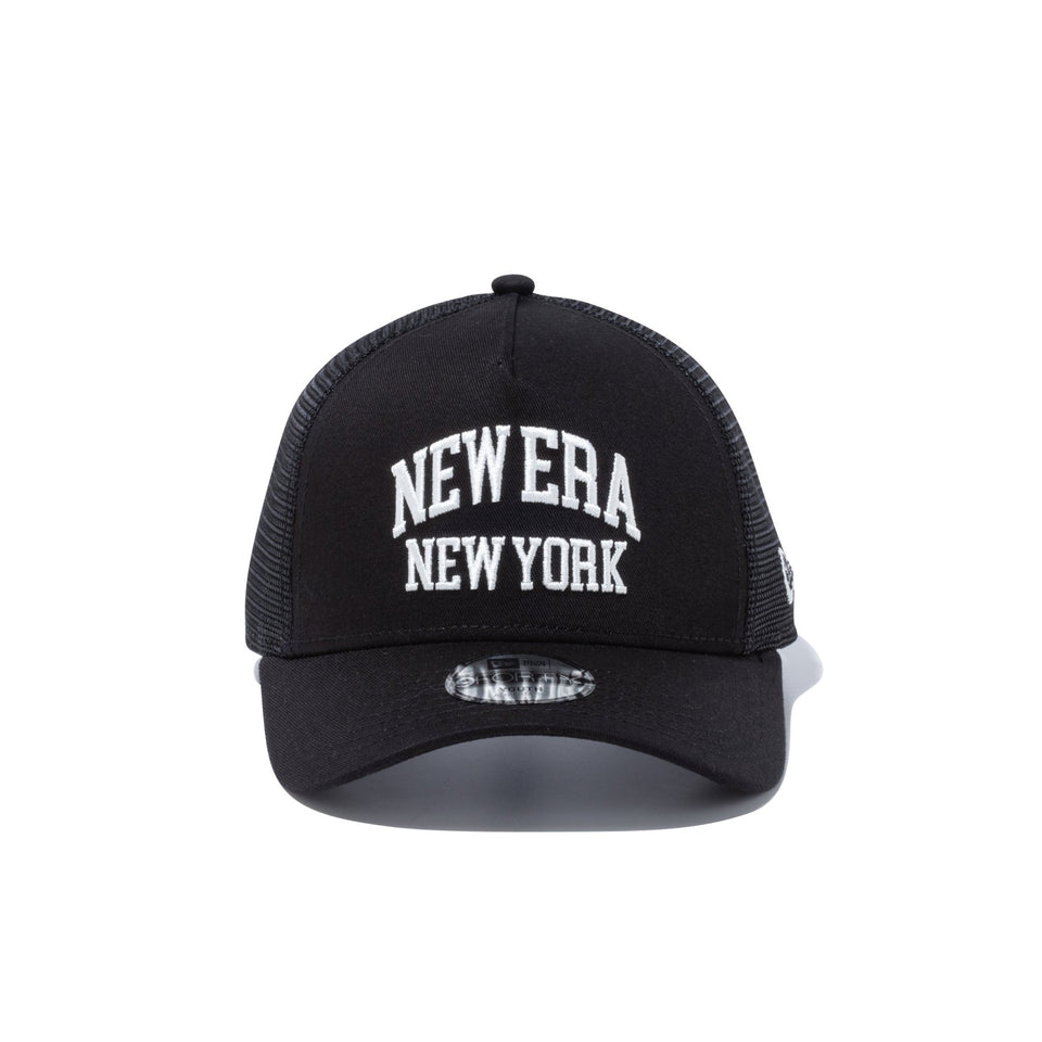 Youth 9FORTY A-Frame トラッカー New Era New York カレッジロゴ ブラック - 13517679-YTH | NEW ERA ニューエラ公式オンラインストア