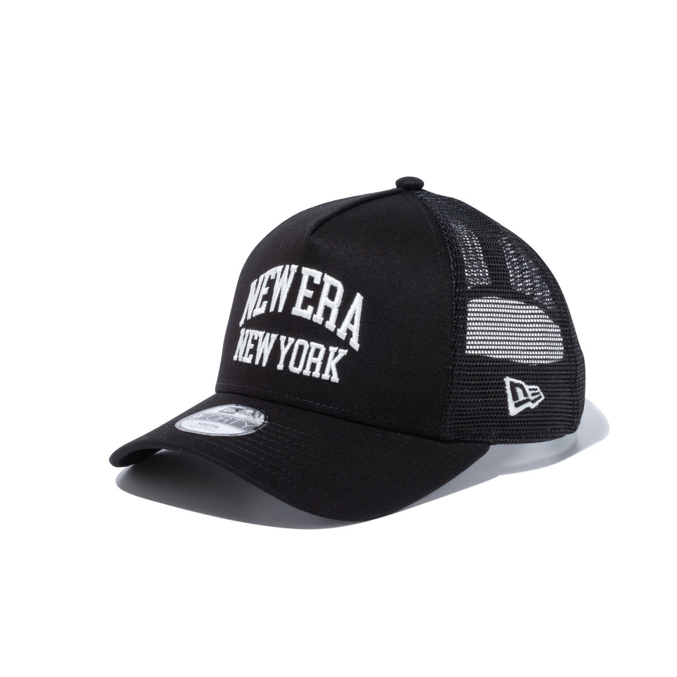 Youth 9FORTY A-Frame トラッカー New Era New York カレッジロゴ ブラック - 13517679-YTH | NEW ERA ニューエラ公式オンラインストア