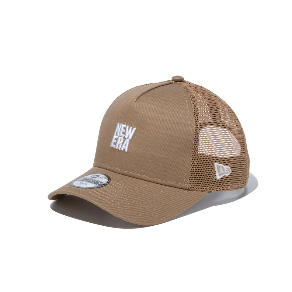 Youth 9FORTY A-Frame トラッカー Square New Era スクエアニューエラ カーキ × スノーホワイト - 13517687-YTH | NEW ERA ニューエラ公式オンラインストア