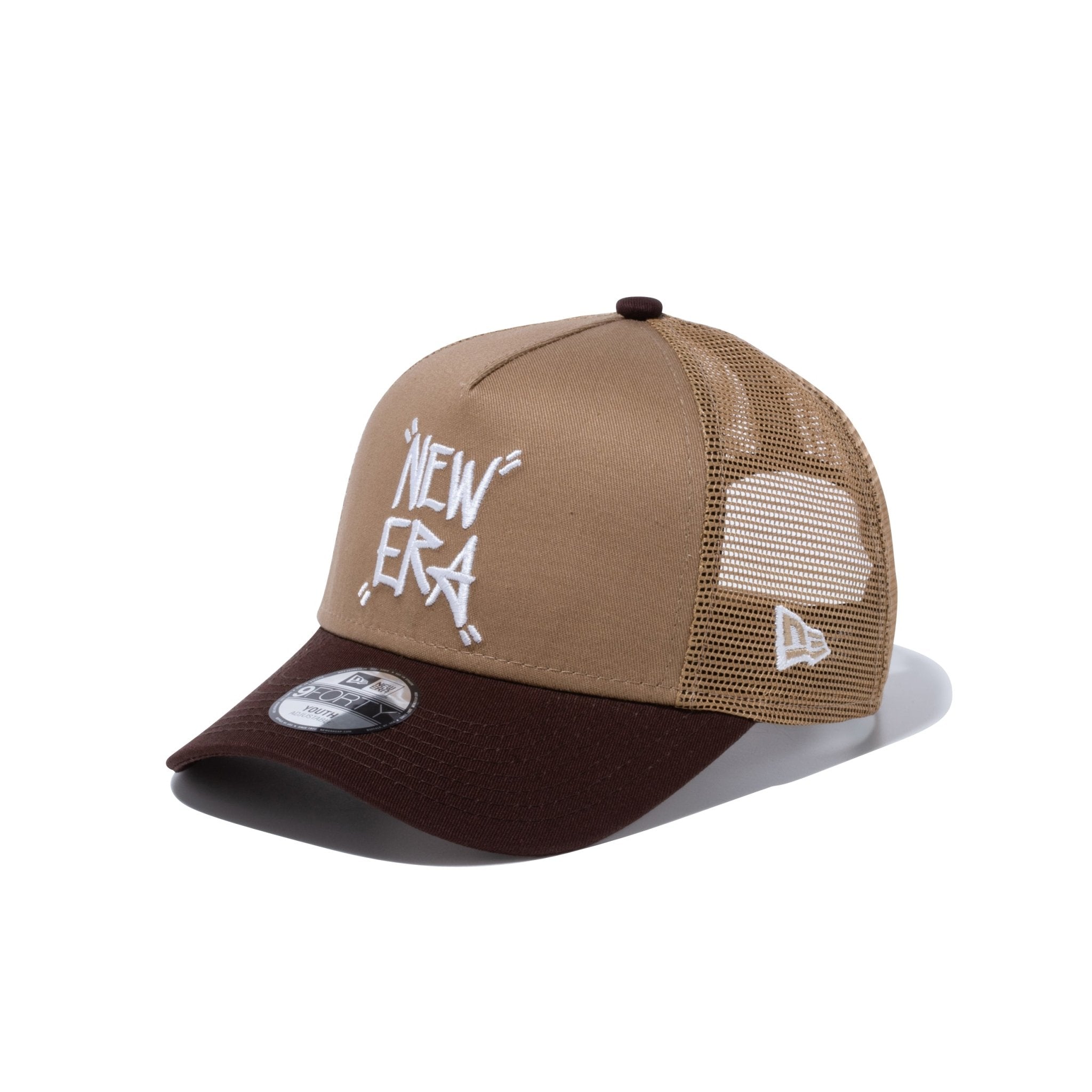Youth 9FORTY A-Frame トラッカー Tagging NEW ERA カーキ