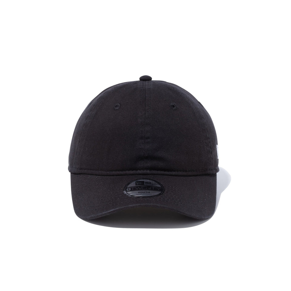 Youth 9TWENTY ウォッシュドコットン ベーシック ブラック × ホワイト - 13552020-YTH | NEW ERA ニューエラ公式オンラインストア