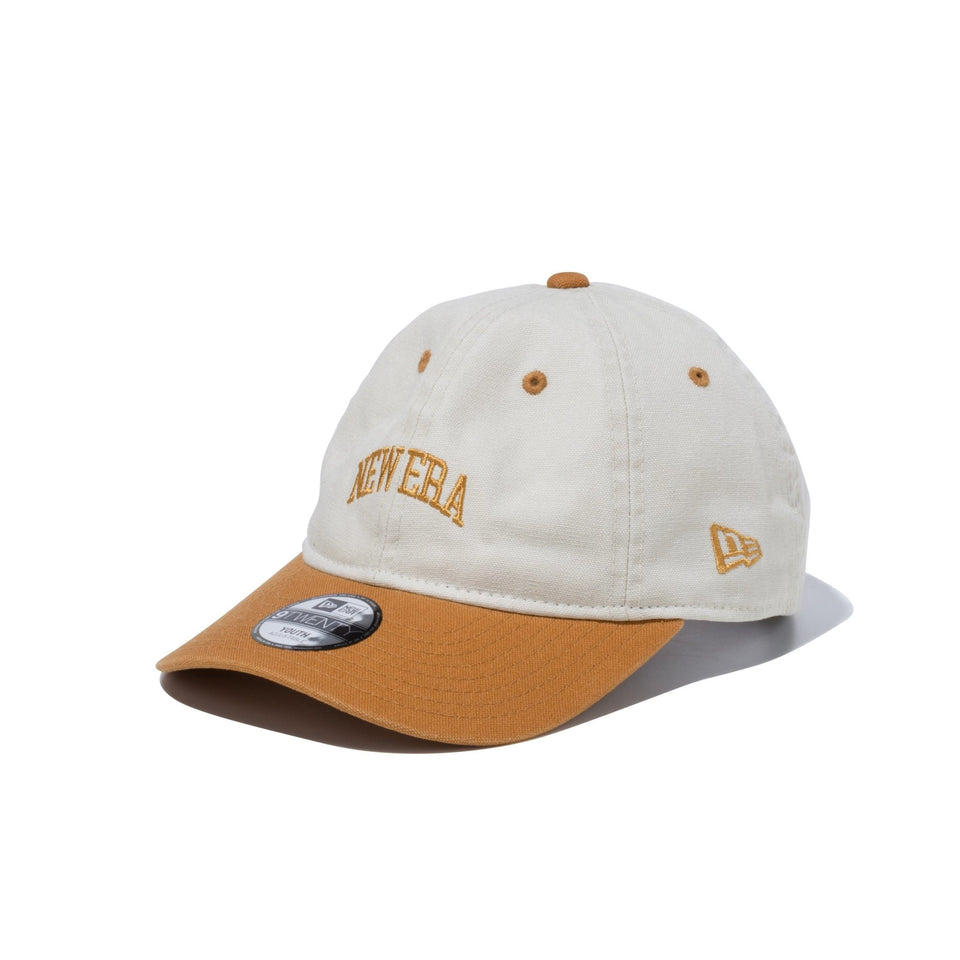 Youth 9TWENTY Duck Canvas ダックキャンバス NEW ERA アーチロゴ ストーン ライトブロンズバイザー - 13517691-YTH | NEW ERA ニューエラ公式オンラインストア