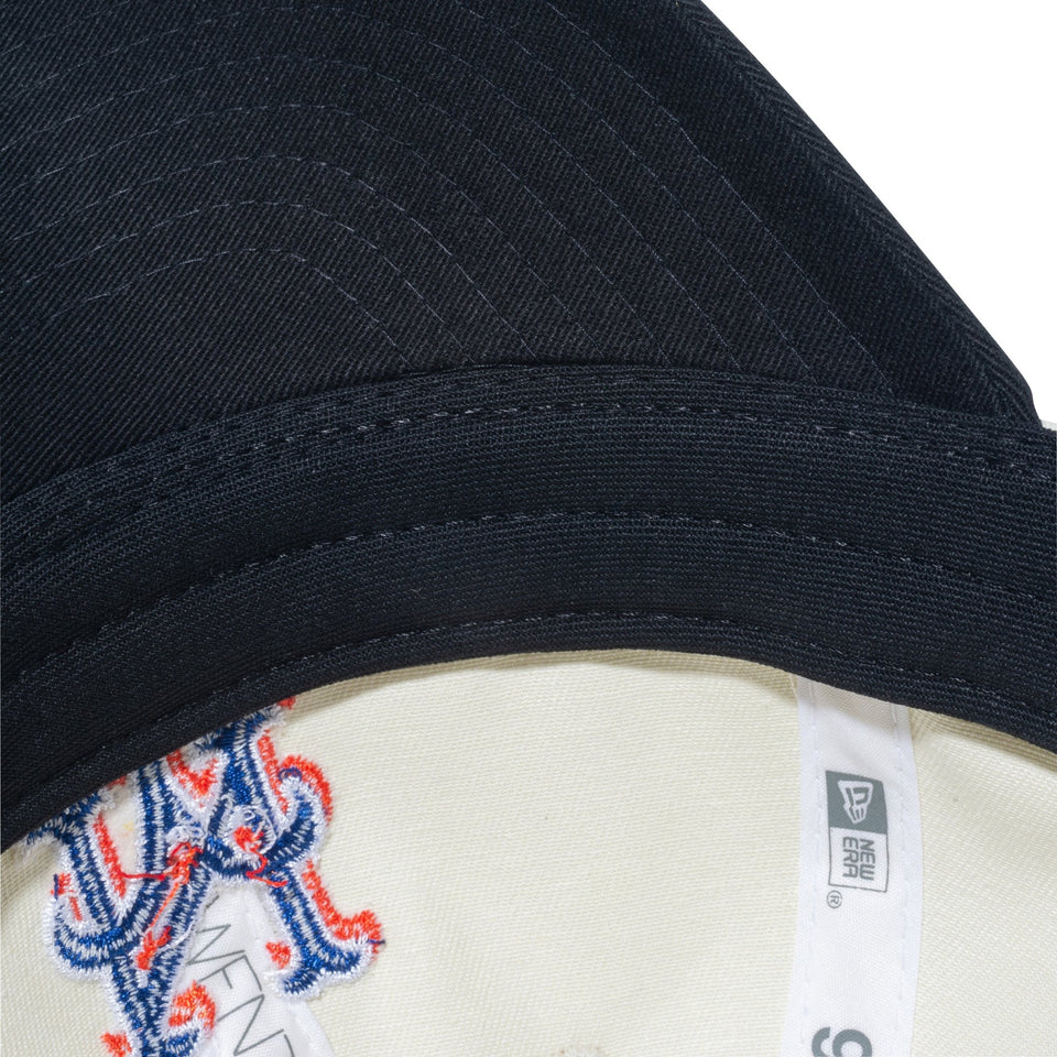 Youth 9TWENTY MLB 2-Tone ニューヨーク・メッツ クロームホワイト ブラックバイザー - 13762820-YTH | NEW ERA ニューエラ公式オンラインストア