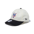 Youth 9TWENTY MLB 2-Tone ニューヨーク・メッツ クロームホワイト ブラックバイザー - 13762820-YTH | NEW ERA ニューエラ公式オンラインストア