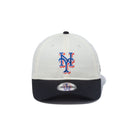 Youth 9TWENTY MLB 2-Tone ニューヨーク・メッツ クロームホワイト ブラックバイザー - 13762820-YTH | NEW ERA ニューエラ公式オンラインストア