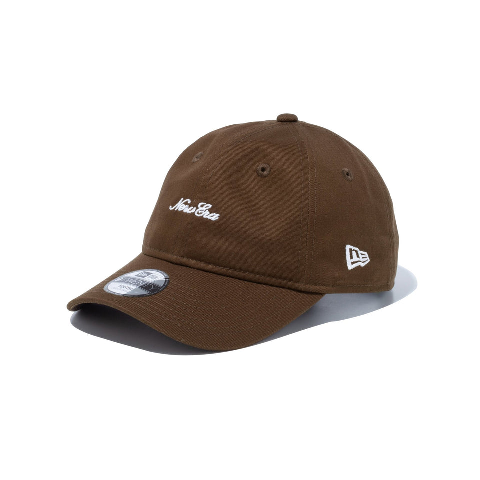 Youth 9TWENTY Script Logo スクリプトロゴ ウォルナット × ホワイト ハンドウォッシャブル - 60546687-YTH | NEW ERA ニューエラ公式オンラインストア