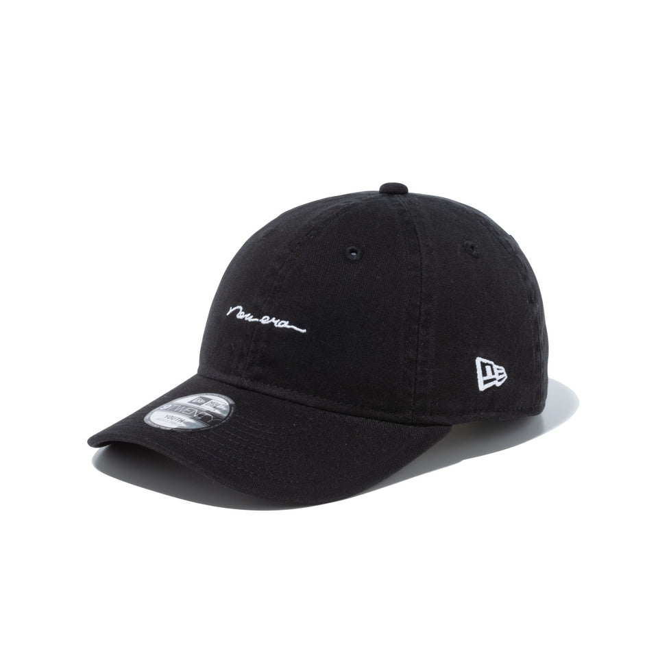 Youth 9TWENTY Strap Logo スクリプトロゴ ブラック - 13517696-YTH | NEW ERA ニューエラ公式オンラインストア