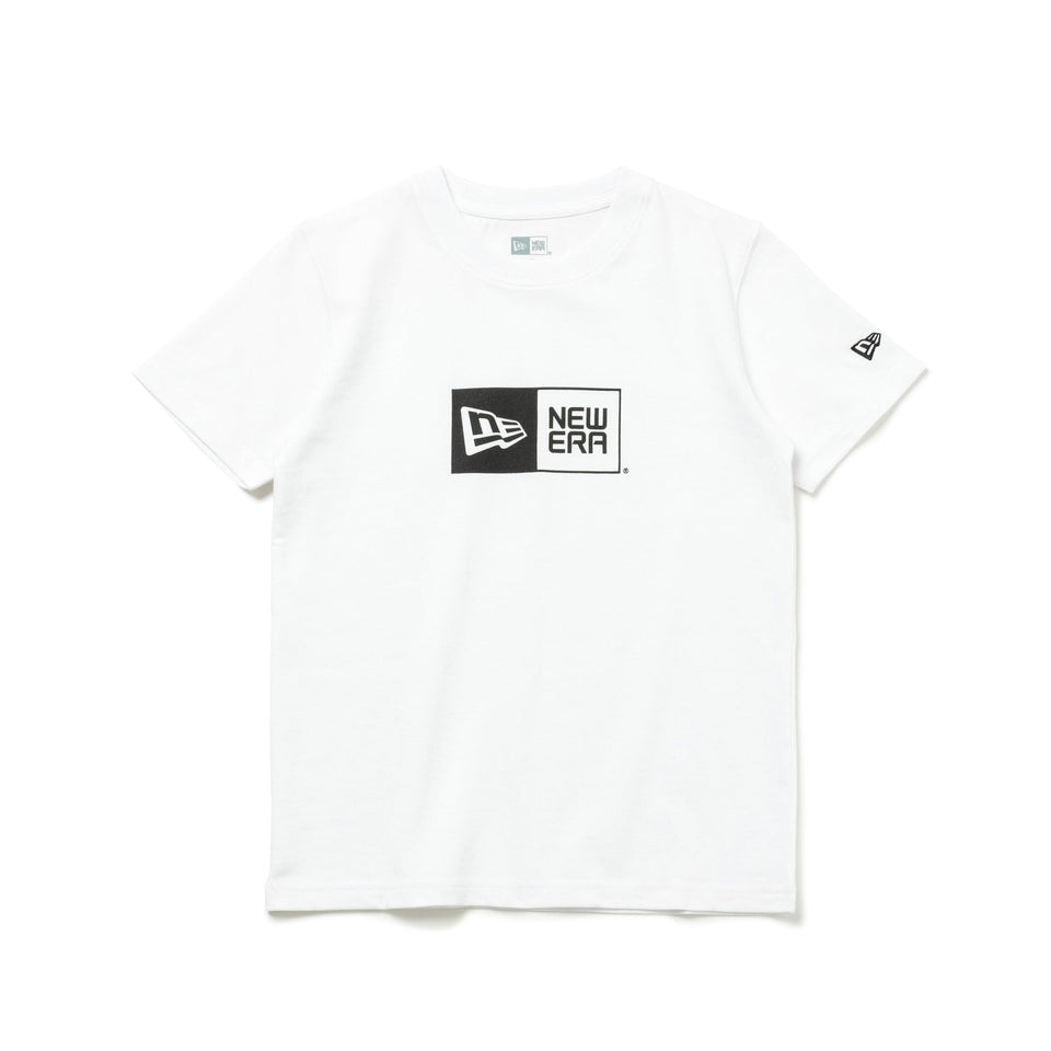 Youth 半袖 コットン Tシャツ Box Logo ホワイト | ニューエラ