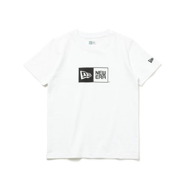 Youth 半袖 コットン Tシャツ Box Logo ホワイト | ニューエラ 