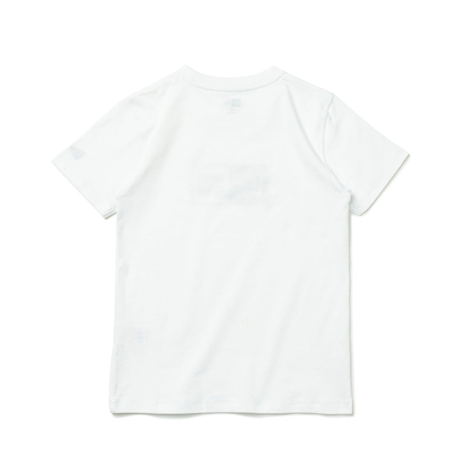 Youth 半袖 コットン Tシャツ Flag Logo フラッグロゴ ホワイト × ブラック - 13516686-130 | NEW ERA ニューエラ公式オンラインストア