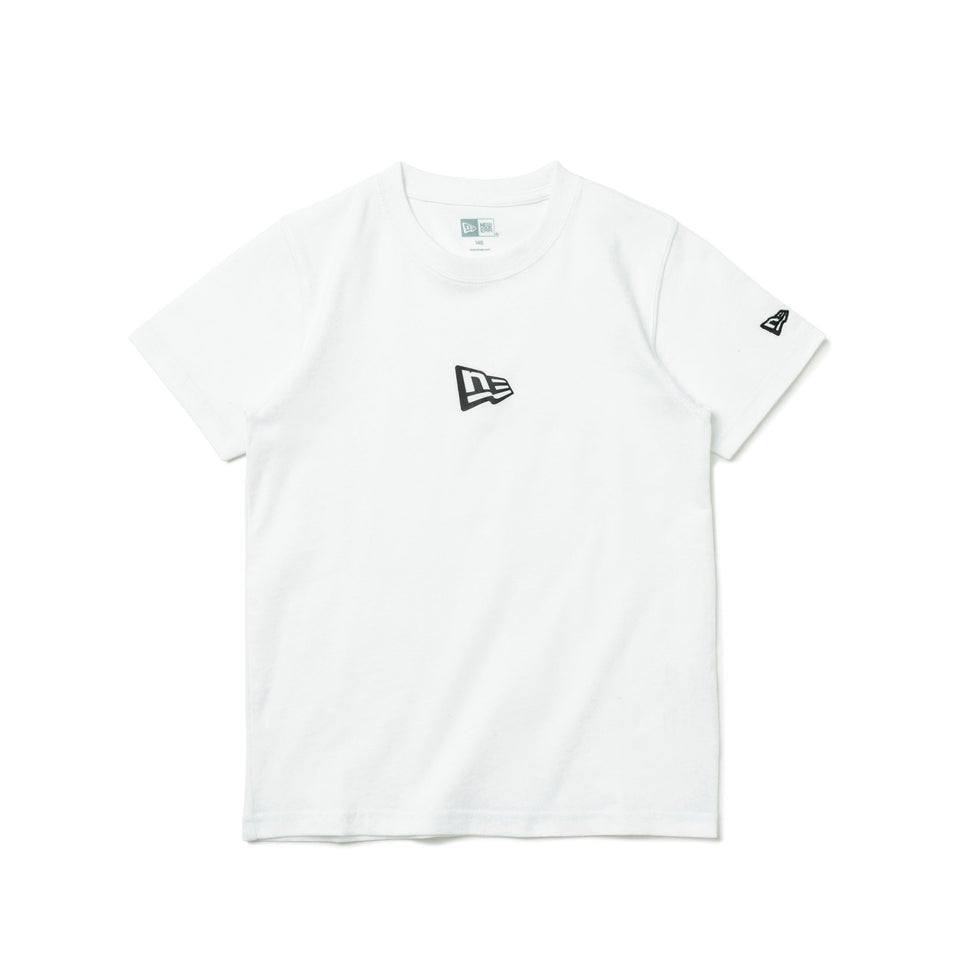 Youth 半袖 コットン Tシャツ Flag Logo フラッグロゴ ホワイト