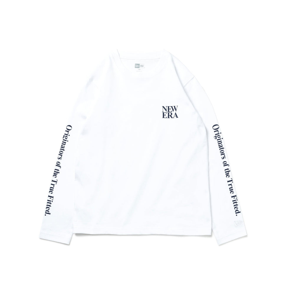 Youth 長袖 コットン Tシャツ Originators of the True Fitted ホワイト - 13755263-130 | NEW ERA ニューエラ公式オンラインストア