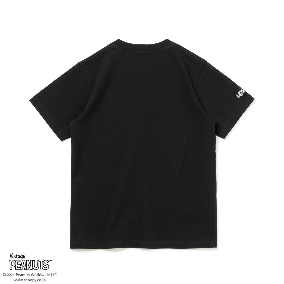 Youth 半袖 コットンTシャツ PEANUTS ピーナッツ ウッドストック ブラック | ニューエラオンラインストア